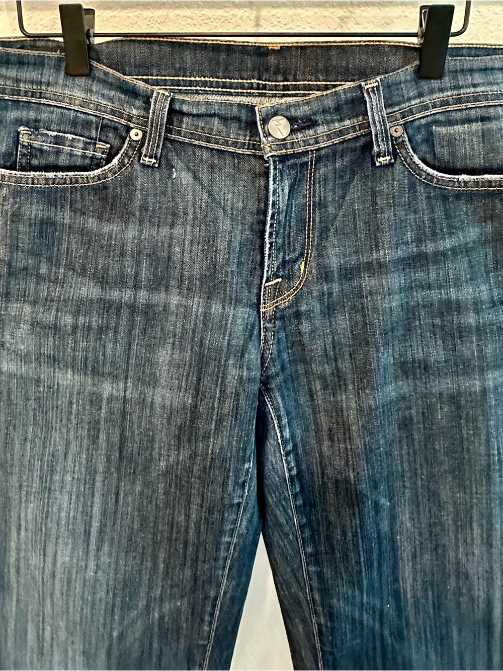 Citizens of Humanity Ava Jeans Women 34 Low Rise Straight Leg Stretch Dark Wash